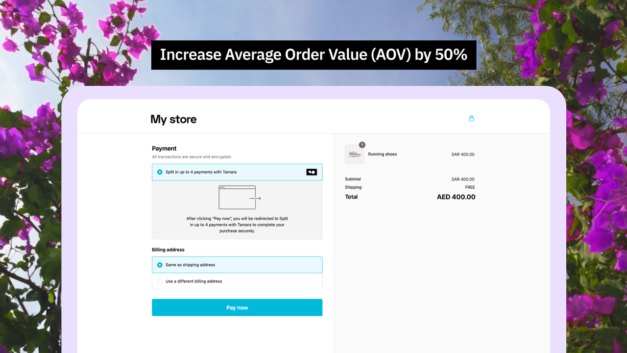 Increase Average Order Value (AOV) by 50%