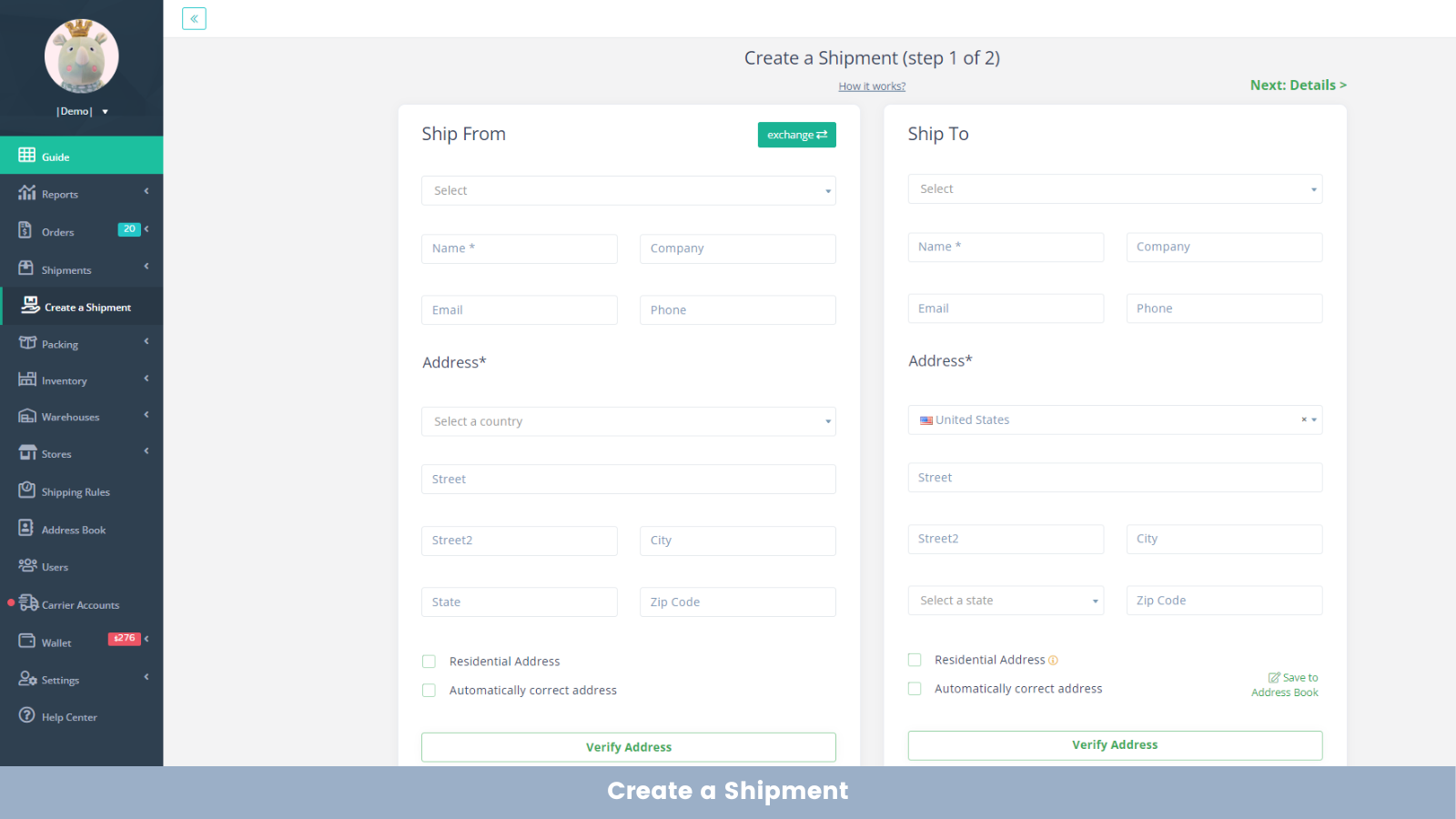 ShipSaving for Business Screenshot