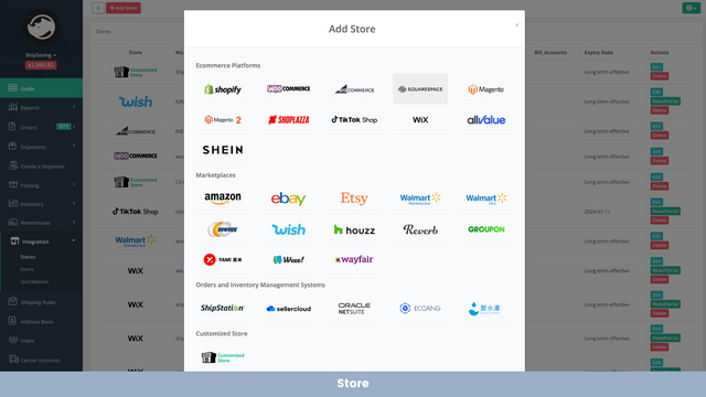 ShipSaving - Verbind uw e-commerce platforms