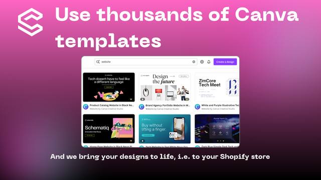 Use thousands of Canva templates