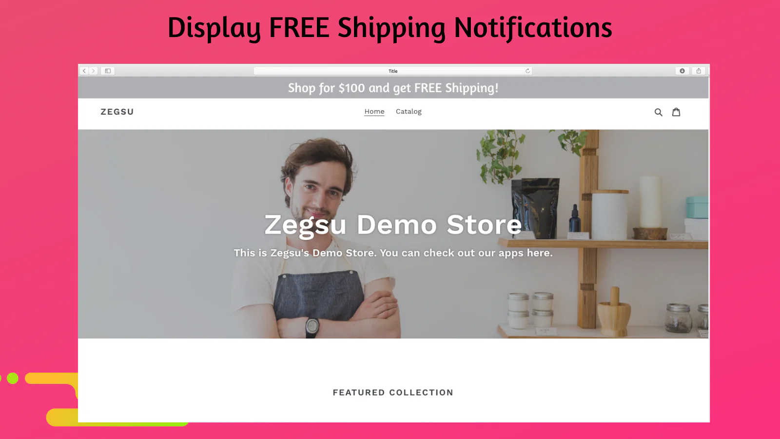 Dynamic Free shipping bar 1