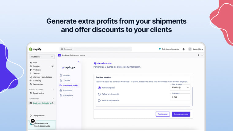 Skydropx: Rates and shipping Screenshot