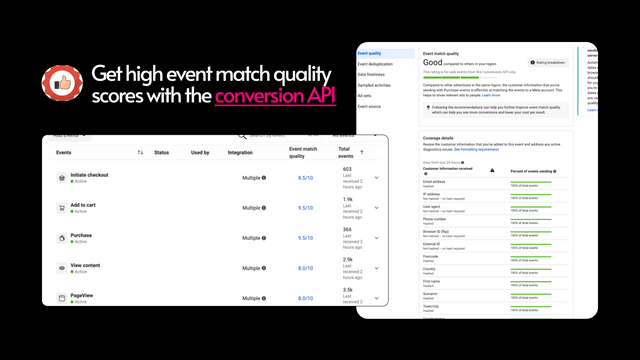 Achieve a high event match quality score
