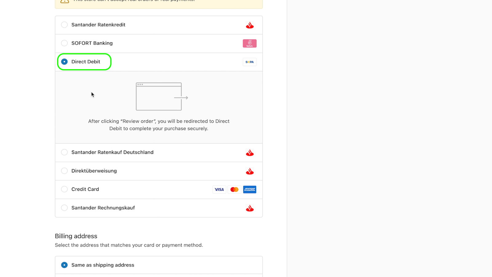 Stripe Direktdebitering Skrivbord