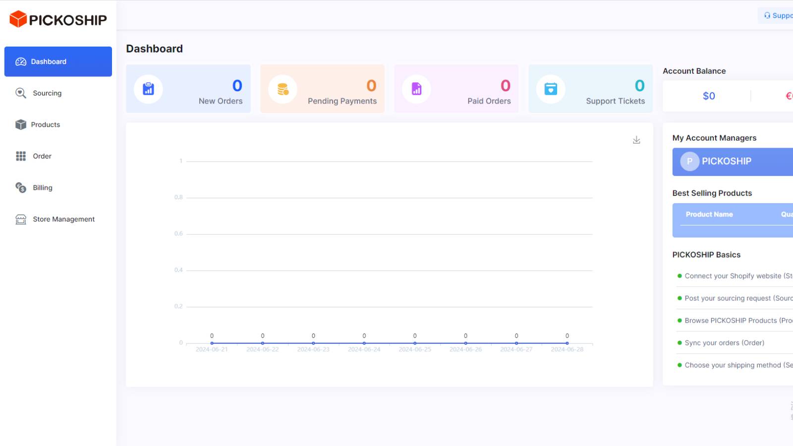 PICKOSHIP Dropshipping Screenshot