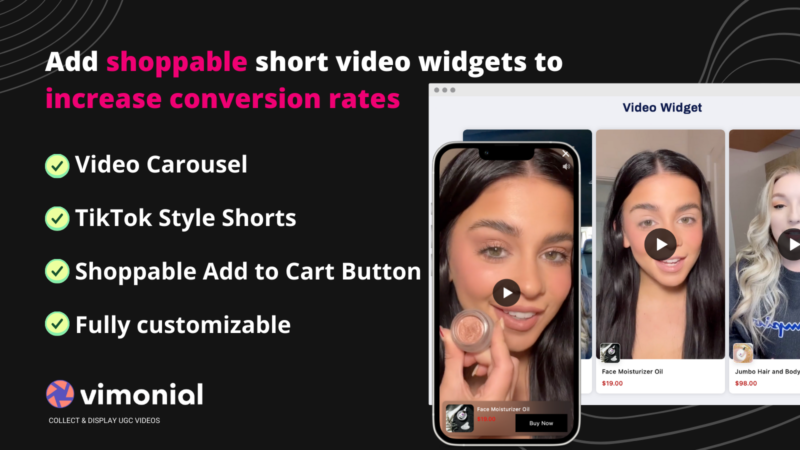 Vimonial Shoppable Video-screenshot-1