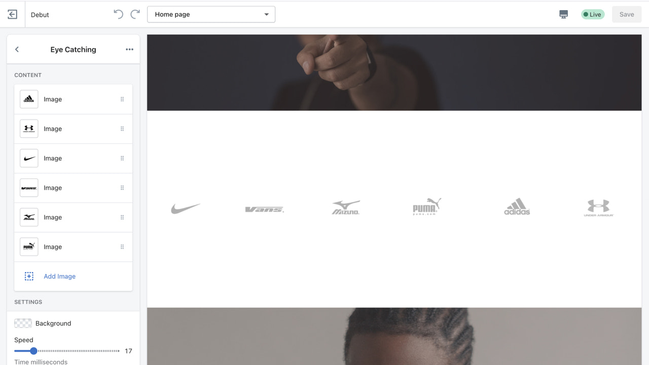 Shopify thema-aanpasser