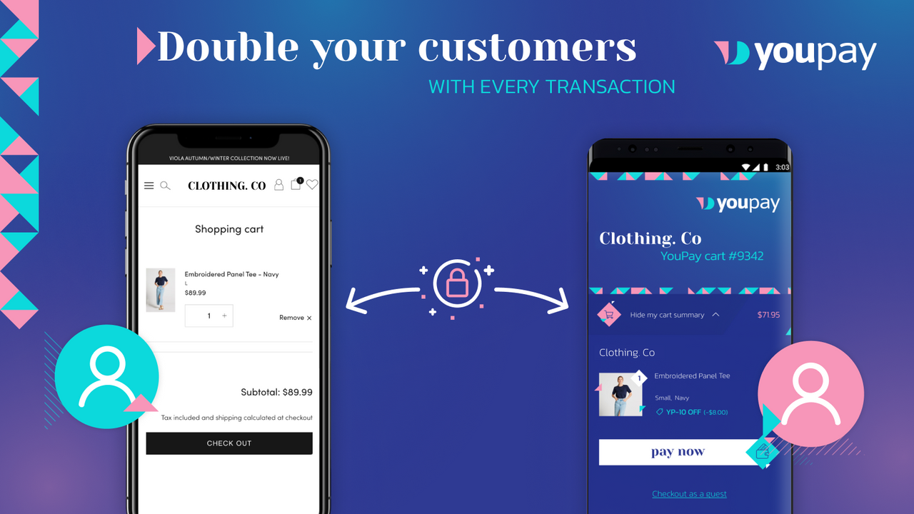 Double your customers with every transaction