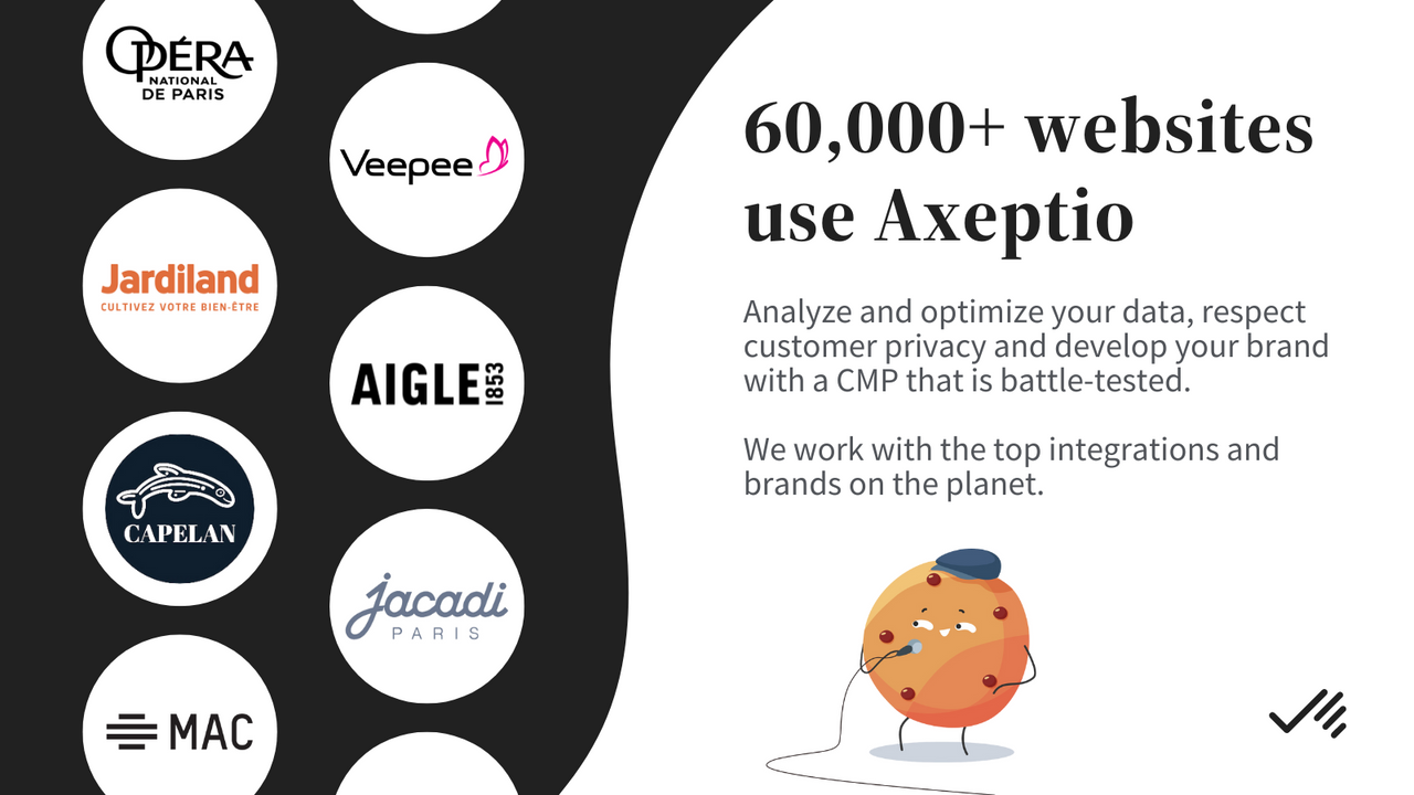 We work with top brands for consent banners and cookie data