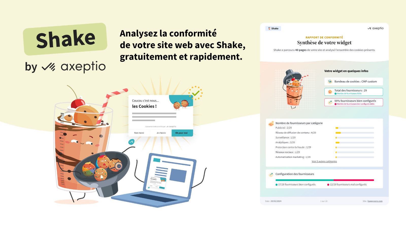 Shake et programmez des rapports automatiques.