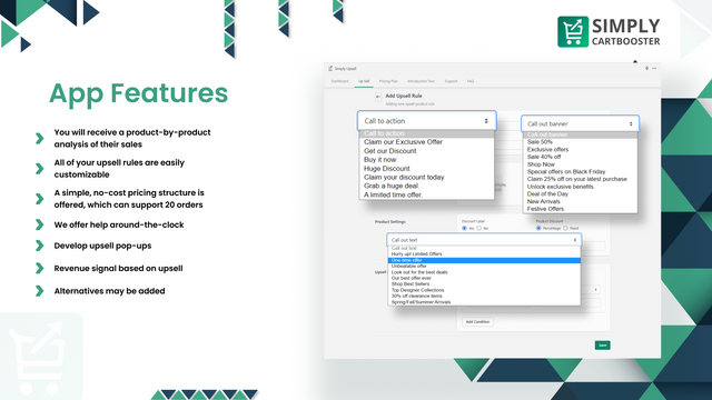 Features of Simply Cartbooster