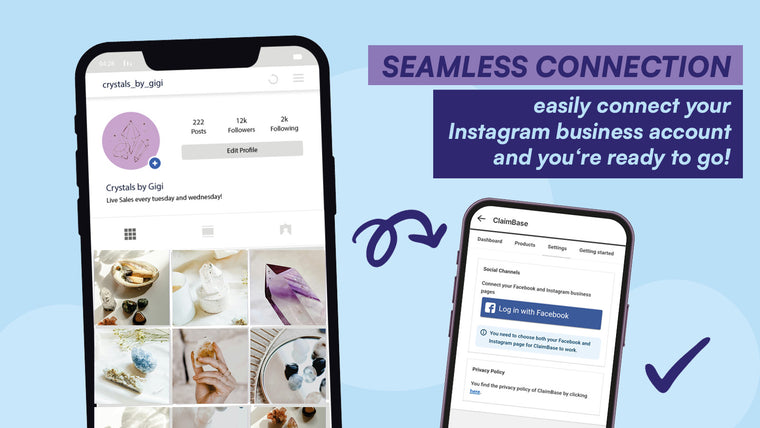 Claimbase: Instagram Selling Screenshot