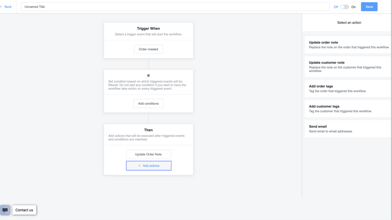 Workflow configuratie