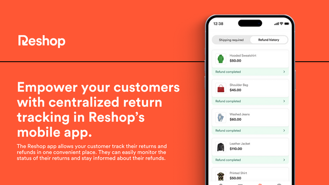 Empower customers with return tracking in Reshop's mobile app