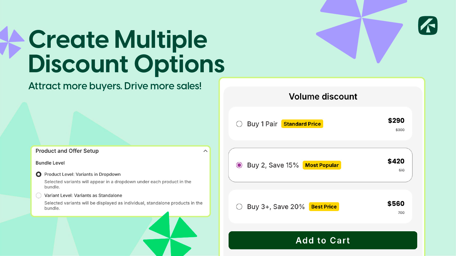 Kefi Bundles & Volume discount Screenshot