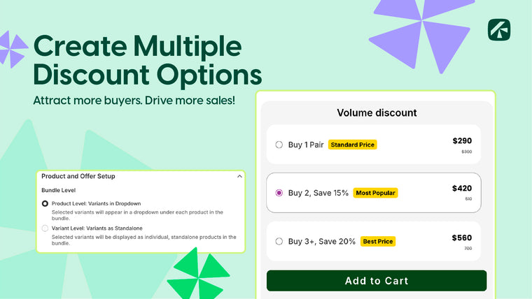 Kefi Bundles & Volume discount Screenshot