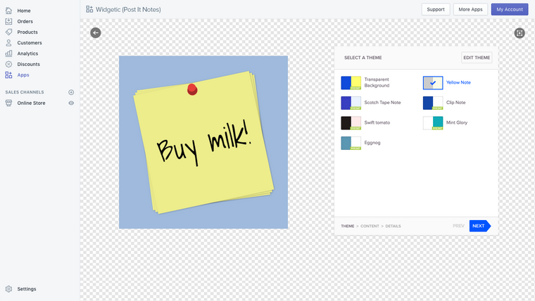 Widgetic (Post It Notes) Screenshot