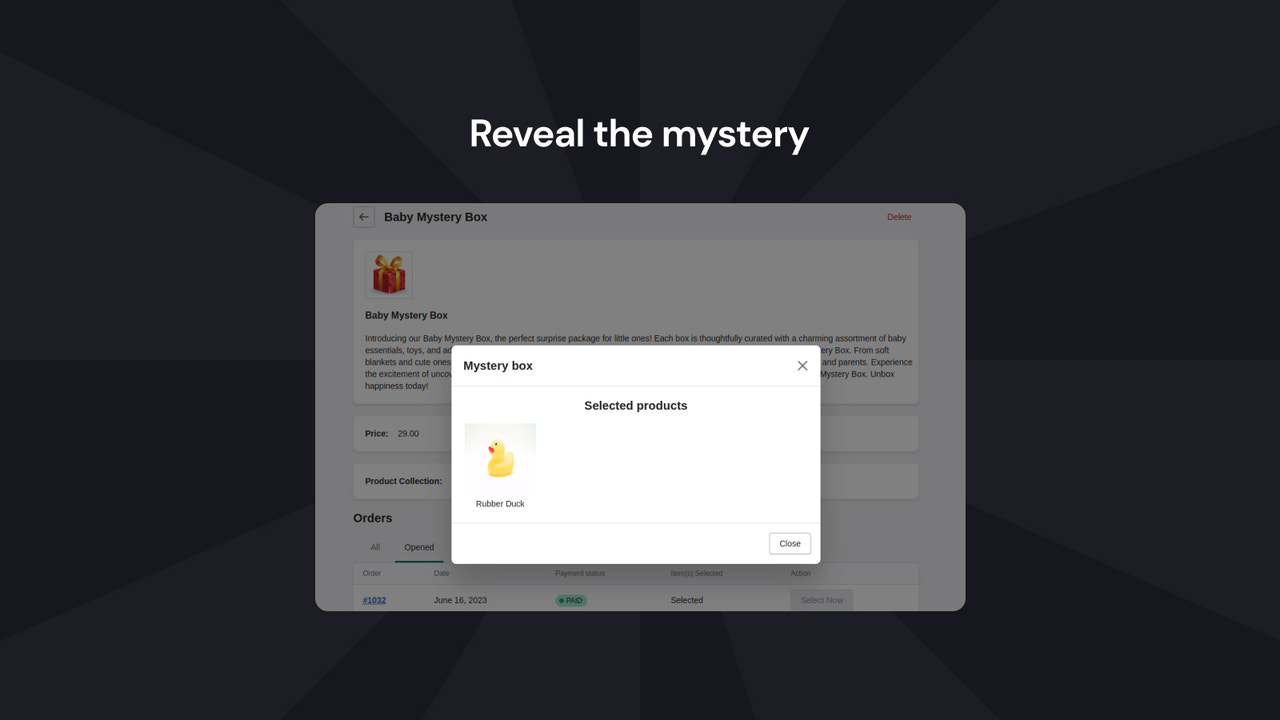 Reveal the mystery
