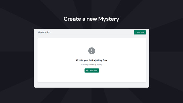 Create a new mystery