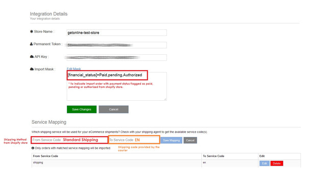 Integration details