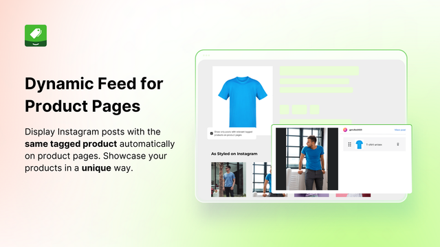 vibe instagram feed helps create dynamic feed for product pages