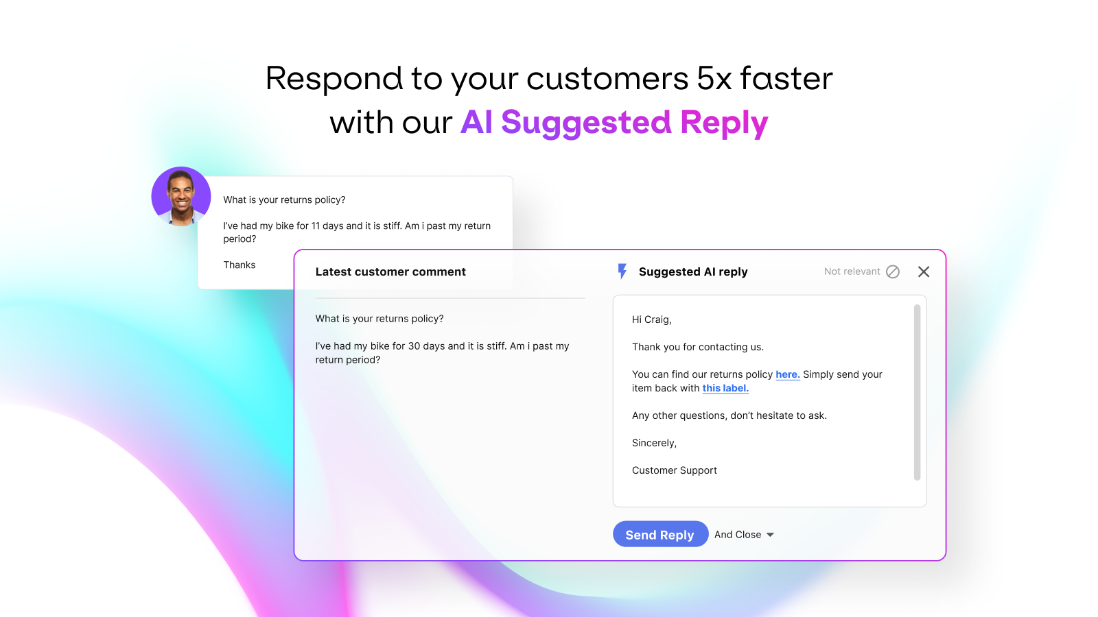 Automate with AI replies