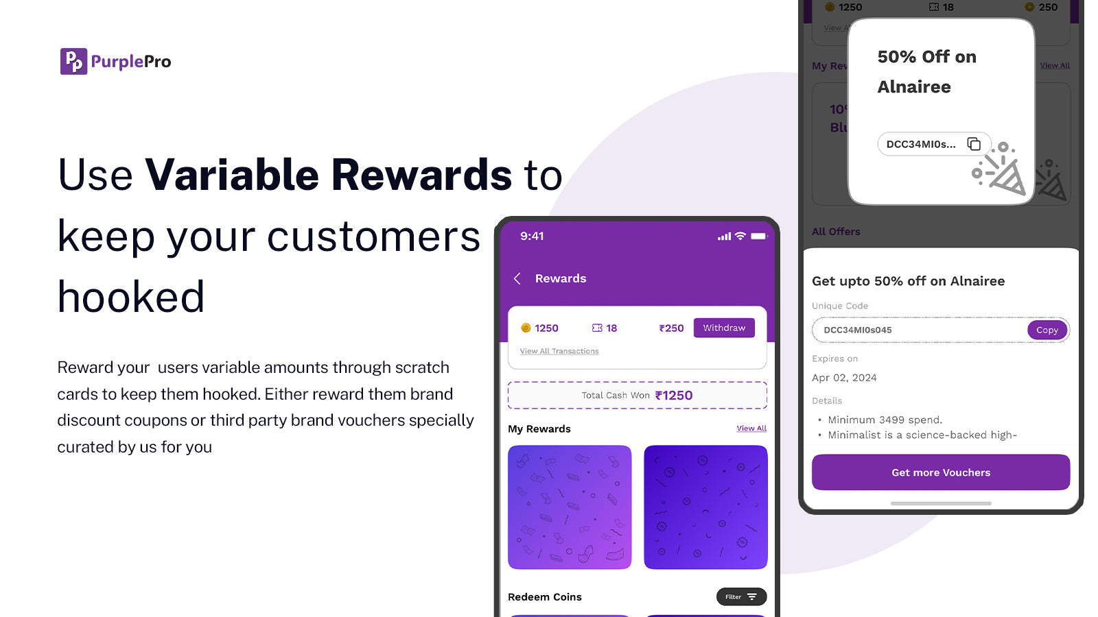 PurplePro‑Loyalty Rewards Quiz Screenshot