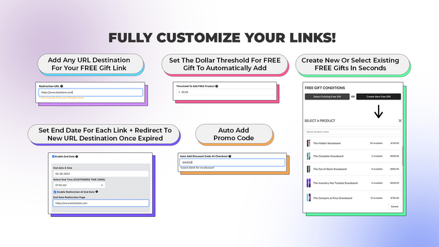 Enlaces personalizables: Personaliza tus enlaces con nuestra aplicación