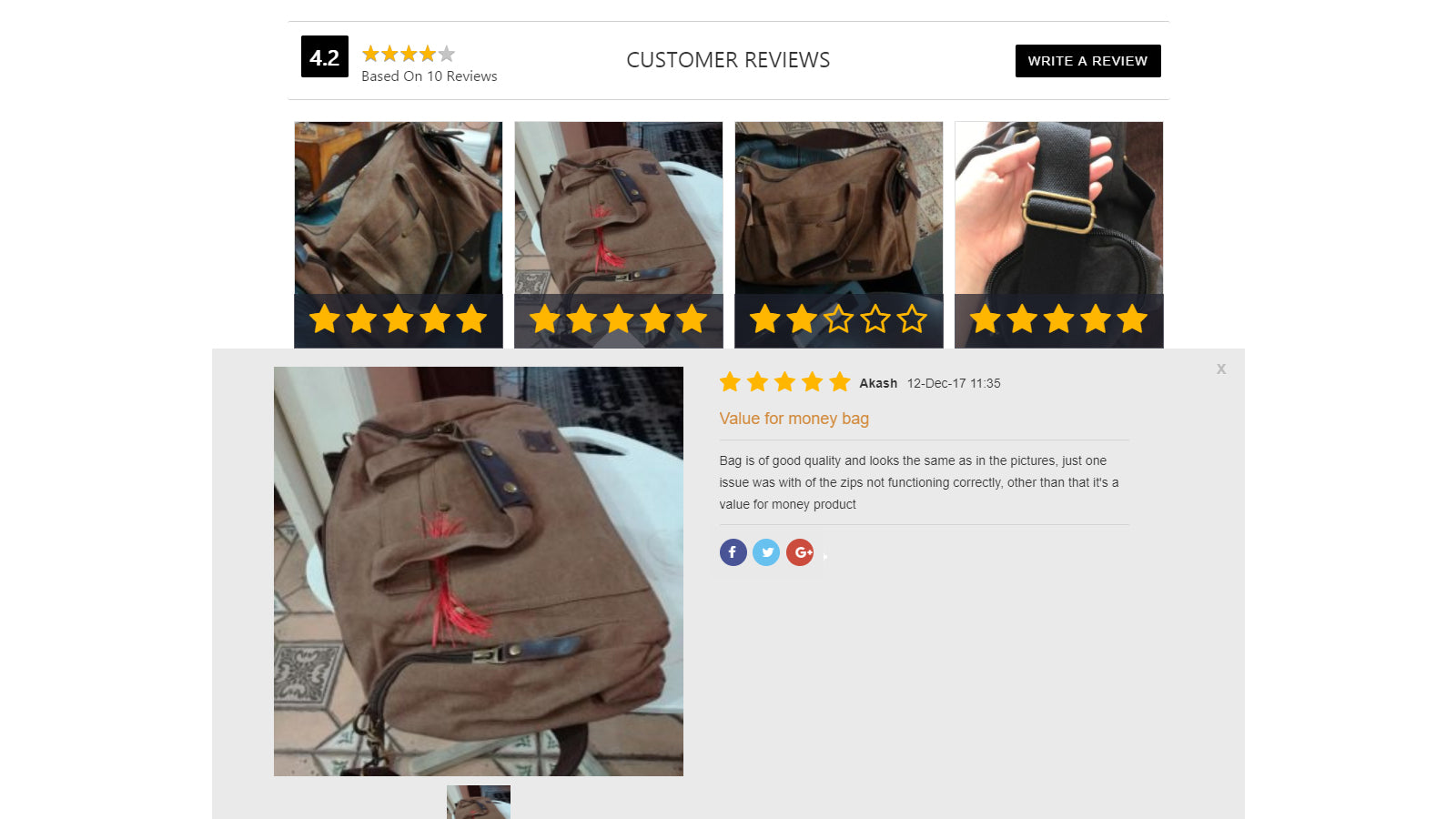 ShopReviews ‑ Product Reviews Screenshot