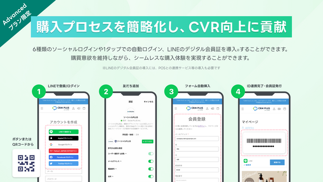 購入プロセスを簡略化し、CVR向上に貢献