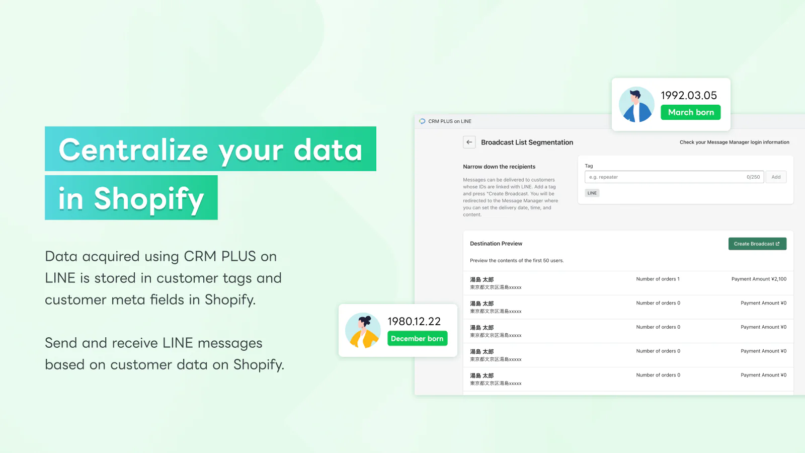 Centralize your data in Shopify