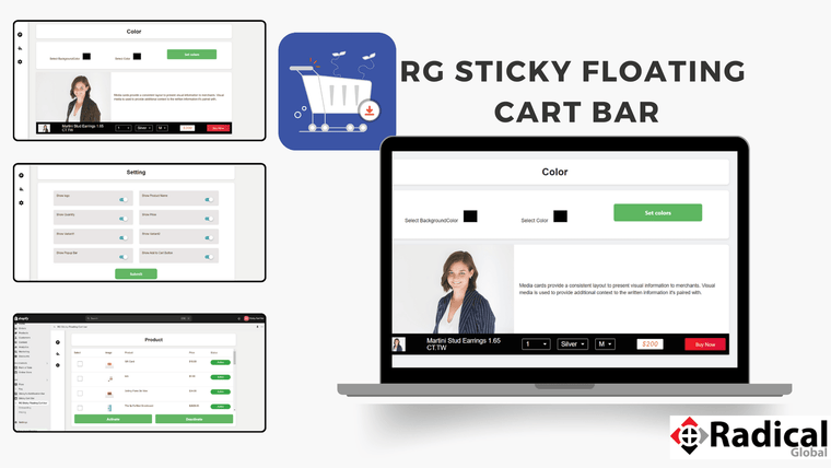 RG Sticky Floating Cart bar Screenshot