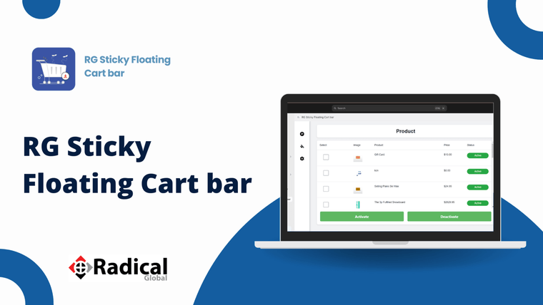 RG Sticky Floating Cart bar Screenshot