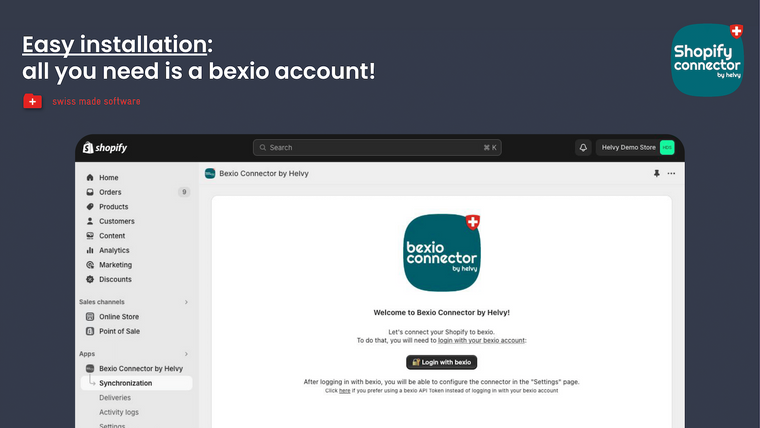 Bexio Connector by Helvy Screenshot