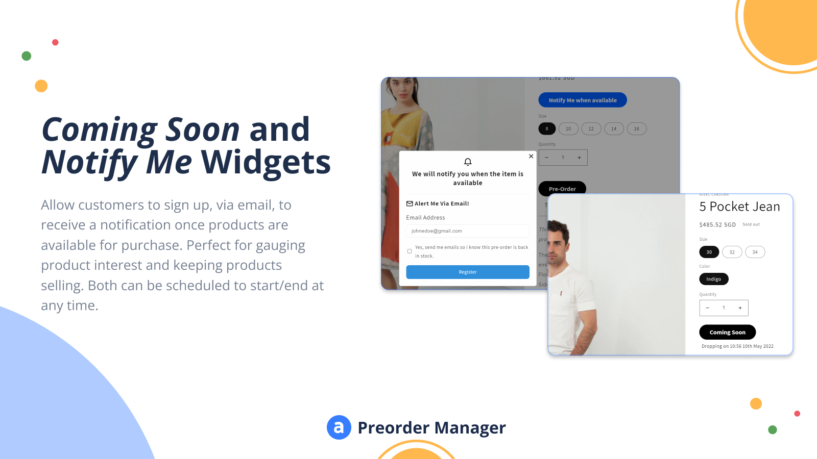 PreOrder Manager  Pre‑Order - Sell Preorder, Presale, Back In Stock & Coming Soon Products 