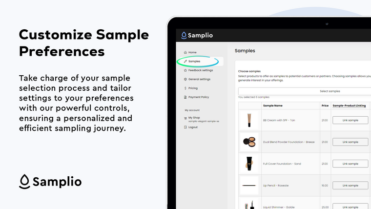 Samplio: Product Samples Screenshot