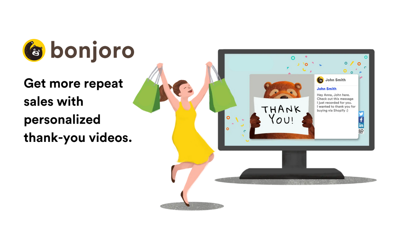 Send personalized thank-you videos to get more repeat sales