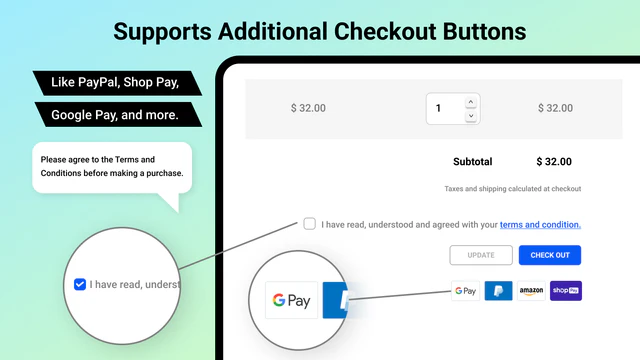 Unterstützung zusätzlicher Checkout-Buttons - Tech Dignity