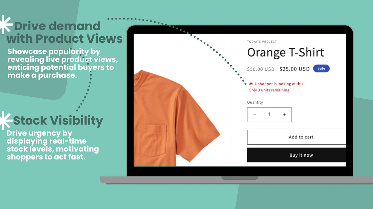 Drive demand with product views and stock visibility
