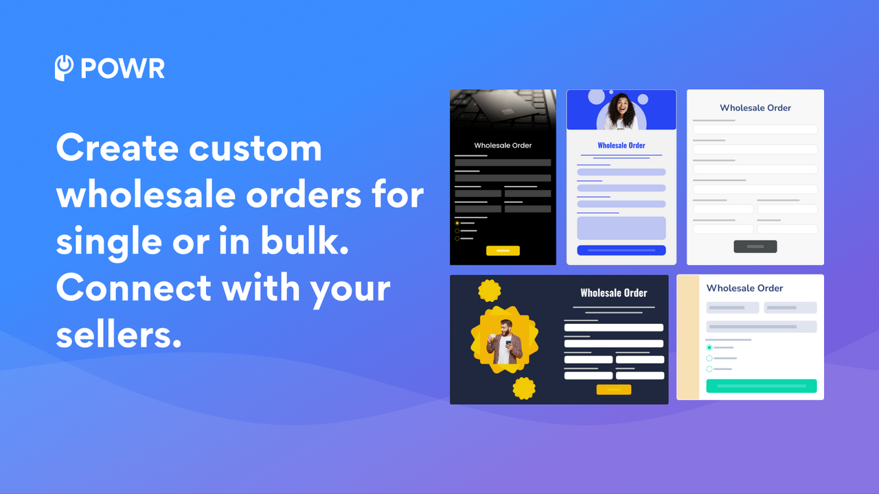 POWR: B2B Wholesale Order Screenshot