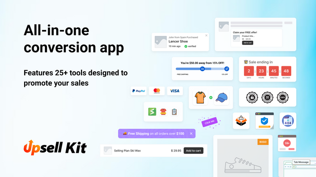 Upsell App, All in one conversion marketing app