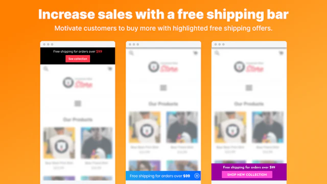 Free Shipping Bear - Free Shipping Progress Bar