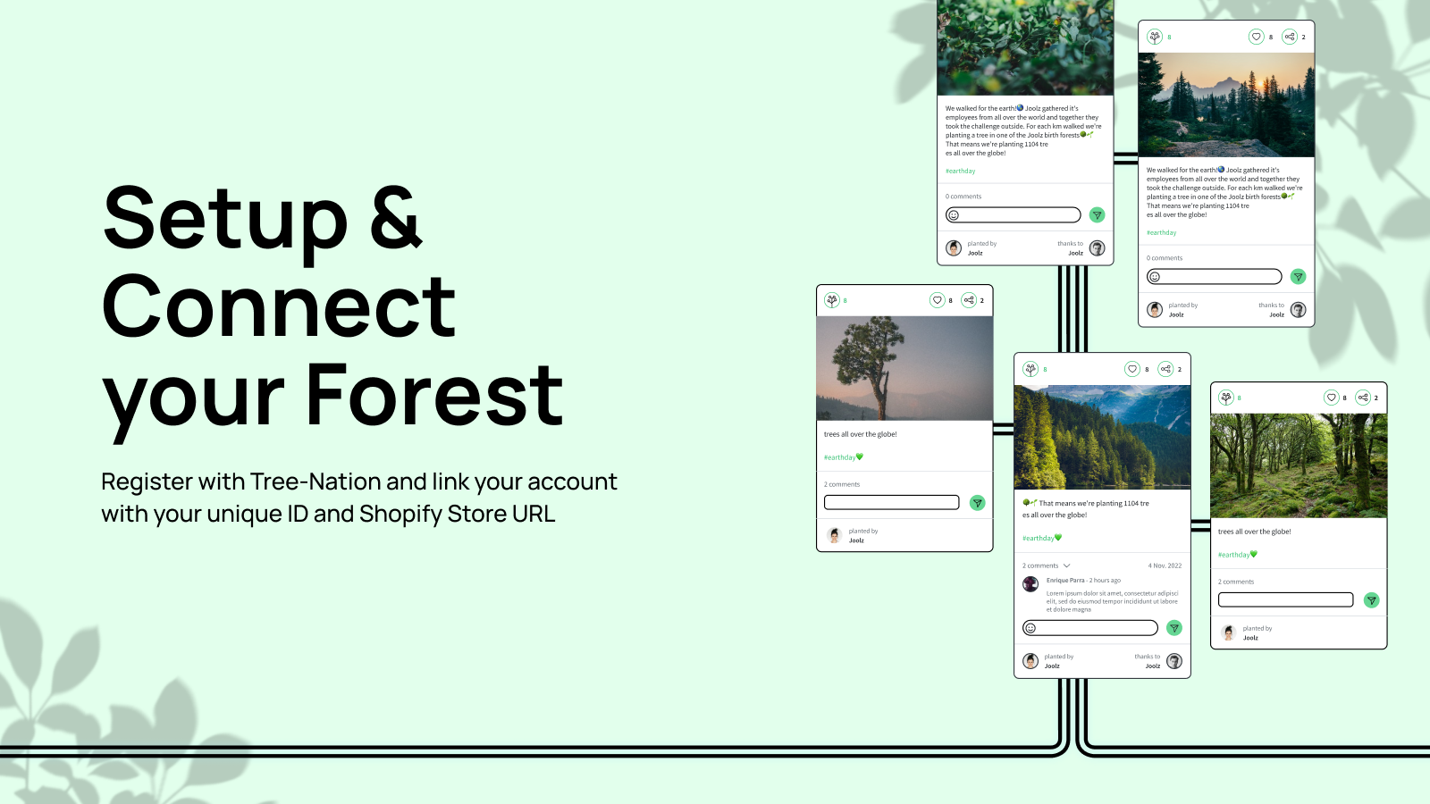 Configure e conecte sua floresta