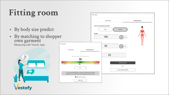 Size recommender with size match