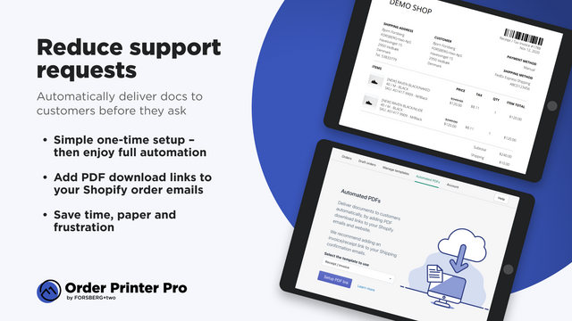 Automate: Auto-deliver docs to customers before they ask