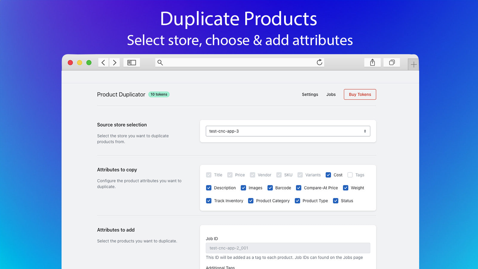 CarbonCopy: Duplicate Products Screenshot