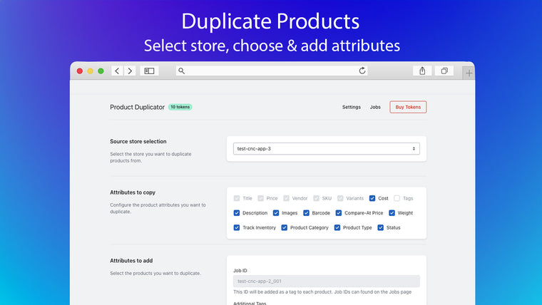 CarbonCopy: Duplicate Products Screenshot