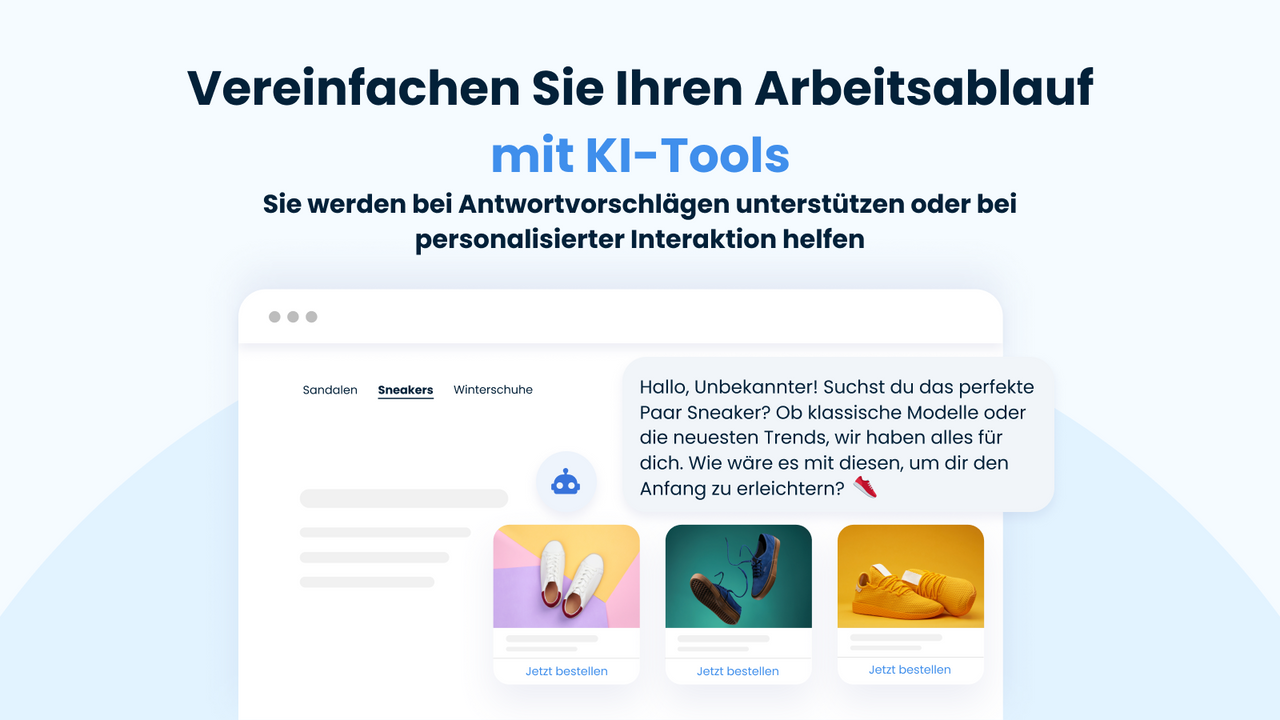 Vereinfachen Sie Ihren Workflow mit KI-Tools.