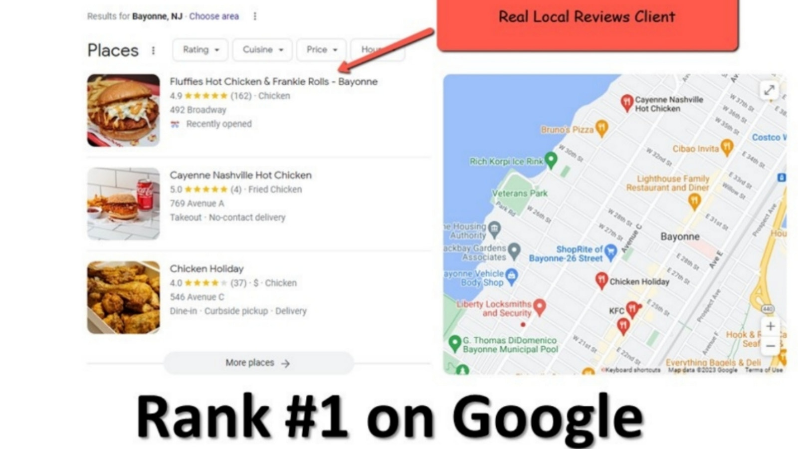 Real Results from LocalReviews Client