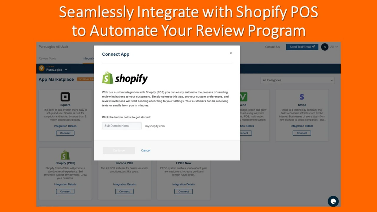 Integreer met Shopify POS en Shopify POS Go